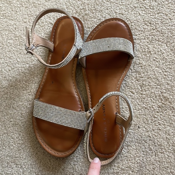 Sparkly Wedding Sandals // Size 6.5 - Picture 5 of 6
